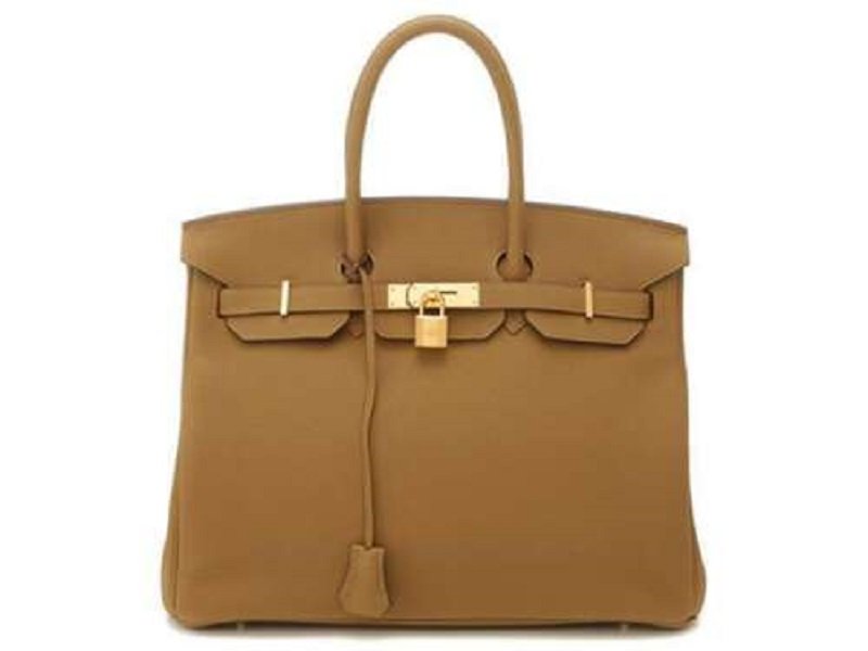 HERMES Birkin 35 Bronze Dore / Brown Togo Good Condition Women's Handbag (1 of 11)