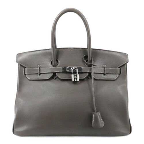 HERMES Birkin 35 Epson Ethane / Blue Thalassa Silver hardware Women's Handbag (1 of 6)