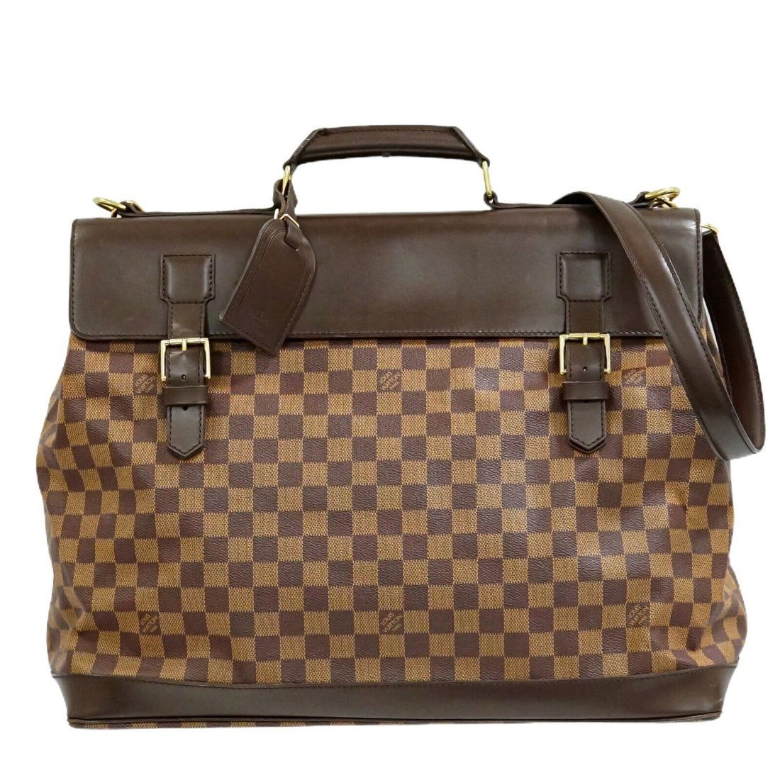 Louis Vuitton West End N41130 Damier Ebene Canvas 2way Travel Bag Brown (1 of 8)
