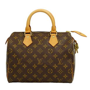 Louis Vuitton Speedy 25 M41528 Monogram Canvas Handbag Brown: Condition:Pre-ownedBrand: Louis VuittonStyle Name: Speedy 25Style Number: M41528Color: Brown, Gold hardwareMaterial: Monogram Canvas, LeatherSize in cm: W 25 x H 18 x D 14 cmSize in inch: W 9.84 x H 7