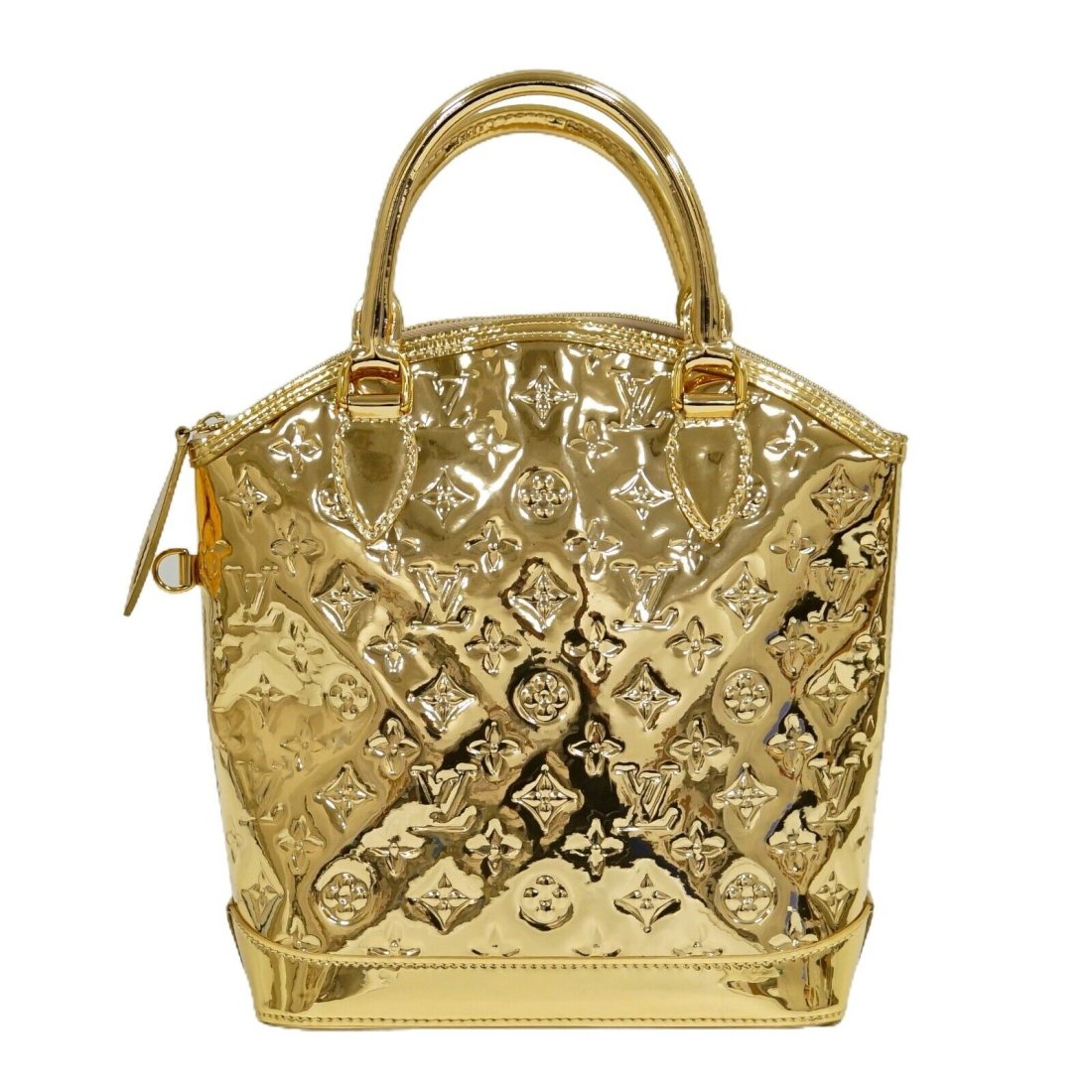 Louis Vuitton Lockit M95450 Monogram Mirror Tote Handbag Gold (1 of 10)