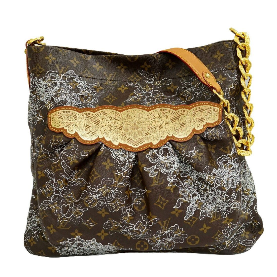 Louis Vuitton Fersen Dentelle M95406 Monogram Canvas Chain Shoulder Bag (1 of 10)