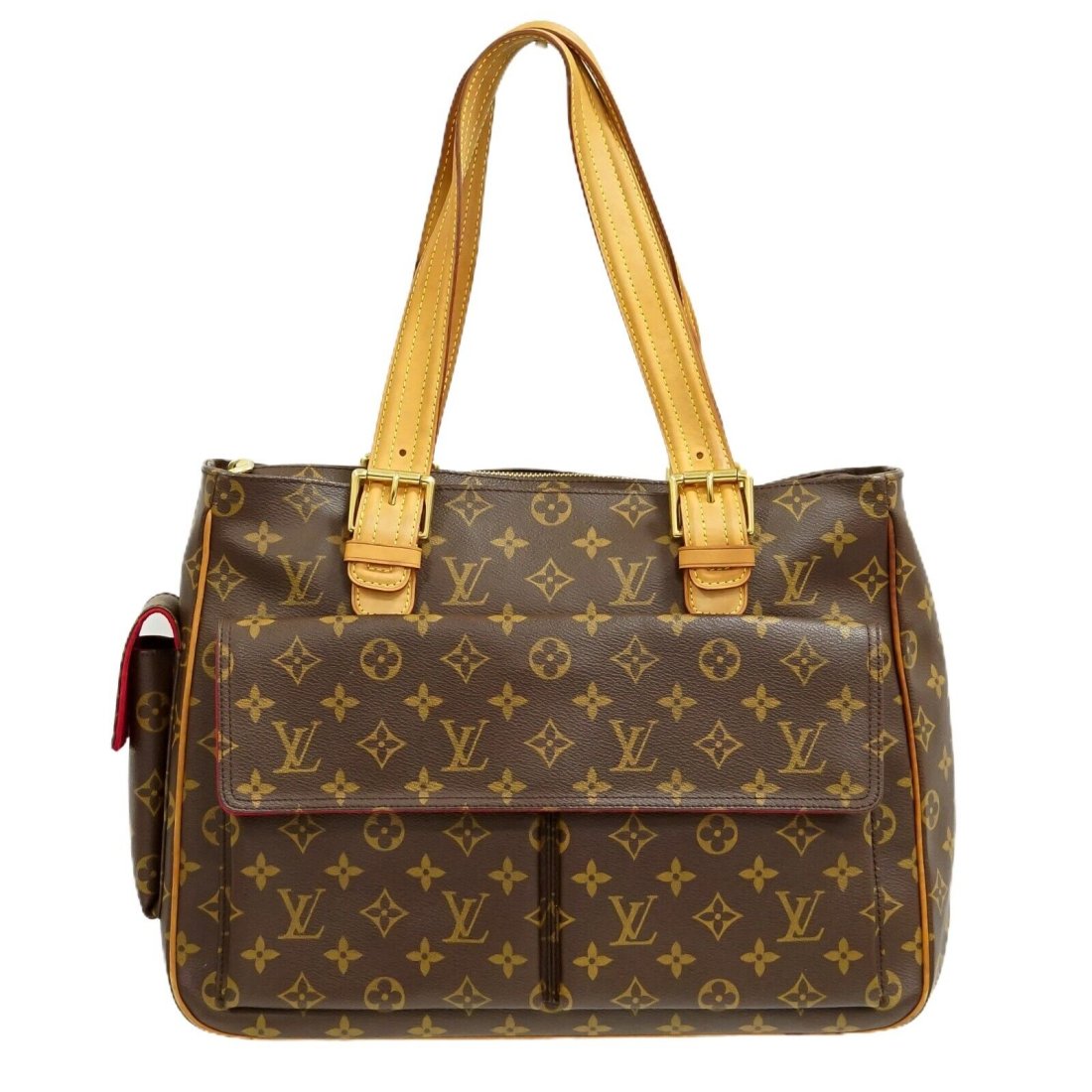 Louis Vuitton Multiple Cite M51162 Monogram Canvas Handbag Purse Brown (1 of 10)