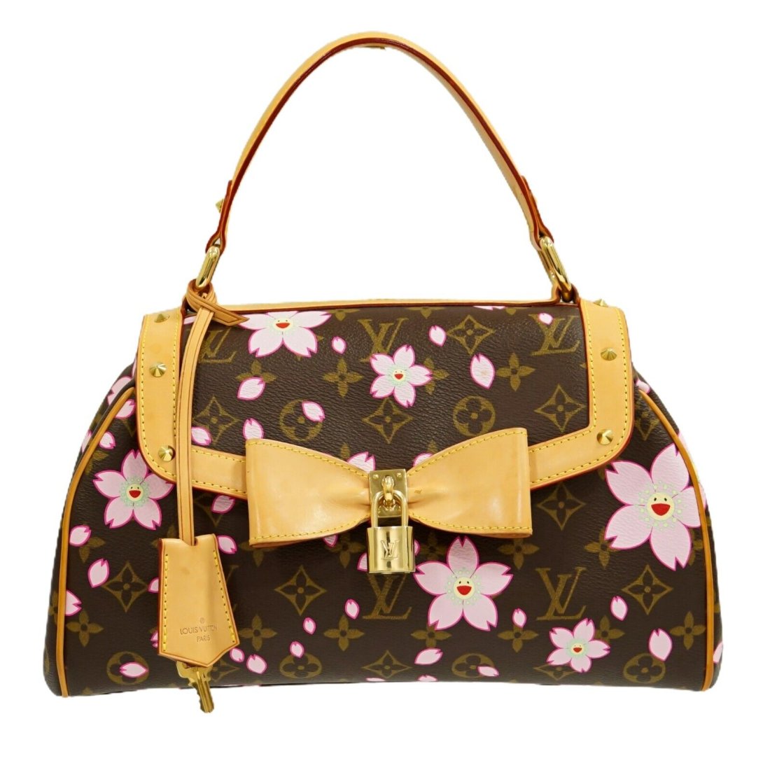 Louis Vuitton Sac Retro PM M92012 Monogram Cherry Blossoms Canvas Handbag Brown (1 of 10)