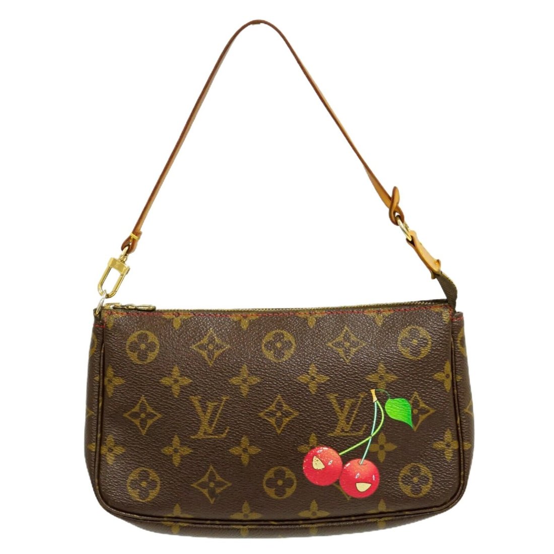 Louis Vuitton Pochette Accessoires M95008 Monogram Cherry Pouch Handbag (1 of 9)