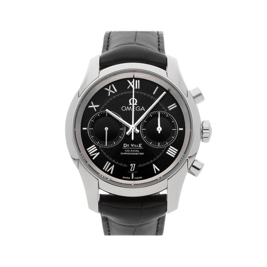 Omega De Ville Hour Vision Chrono Auto Steel Men Strap Watch 431.13.42.51.01.001 (1 of 6)