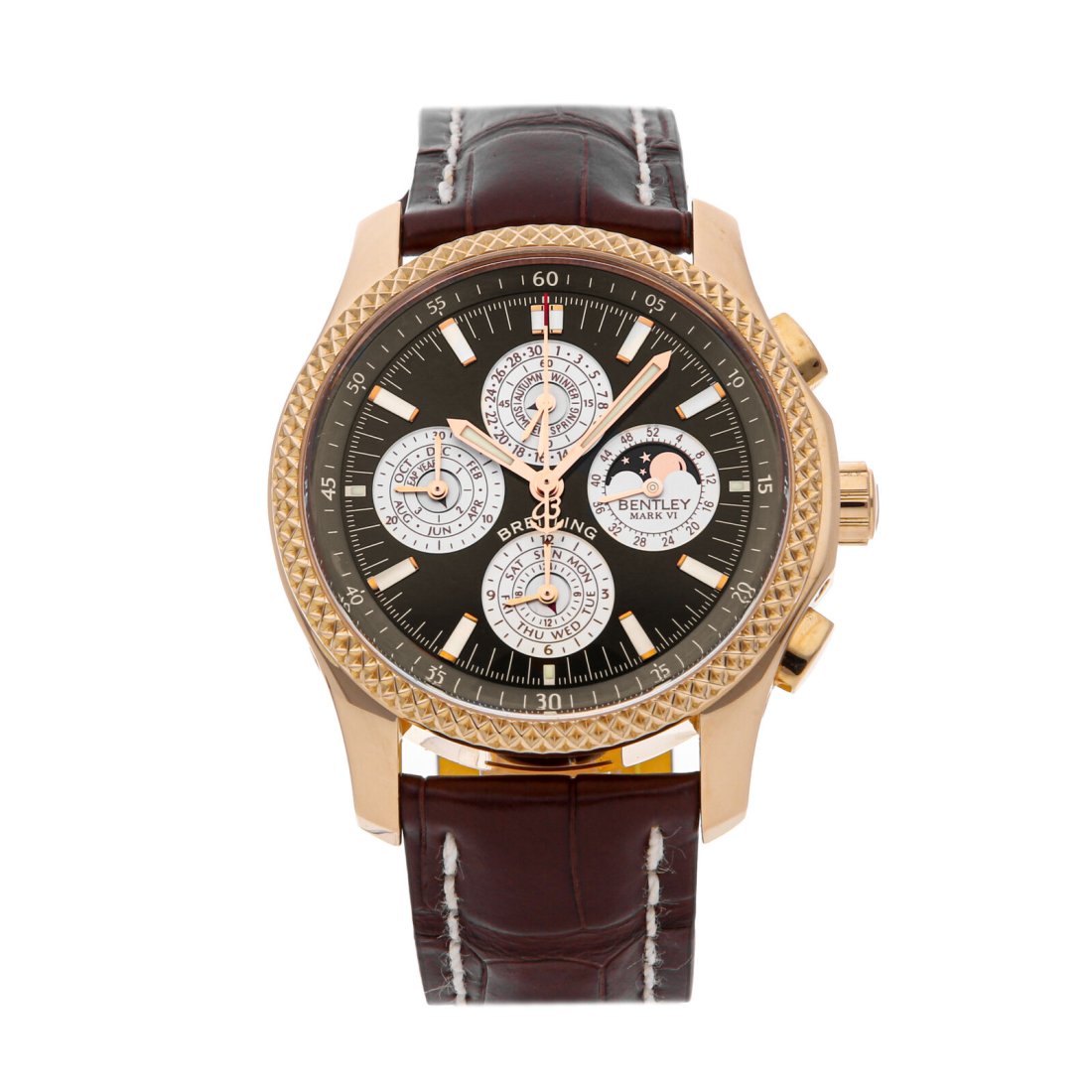 Breitling Bentley Mark VI Complications 29 Auto Gold Mens Watch H2936312/Q539 (1 of 5)