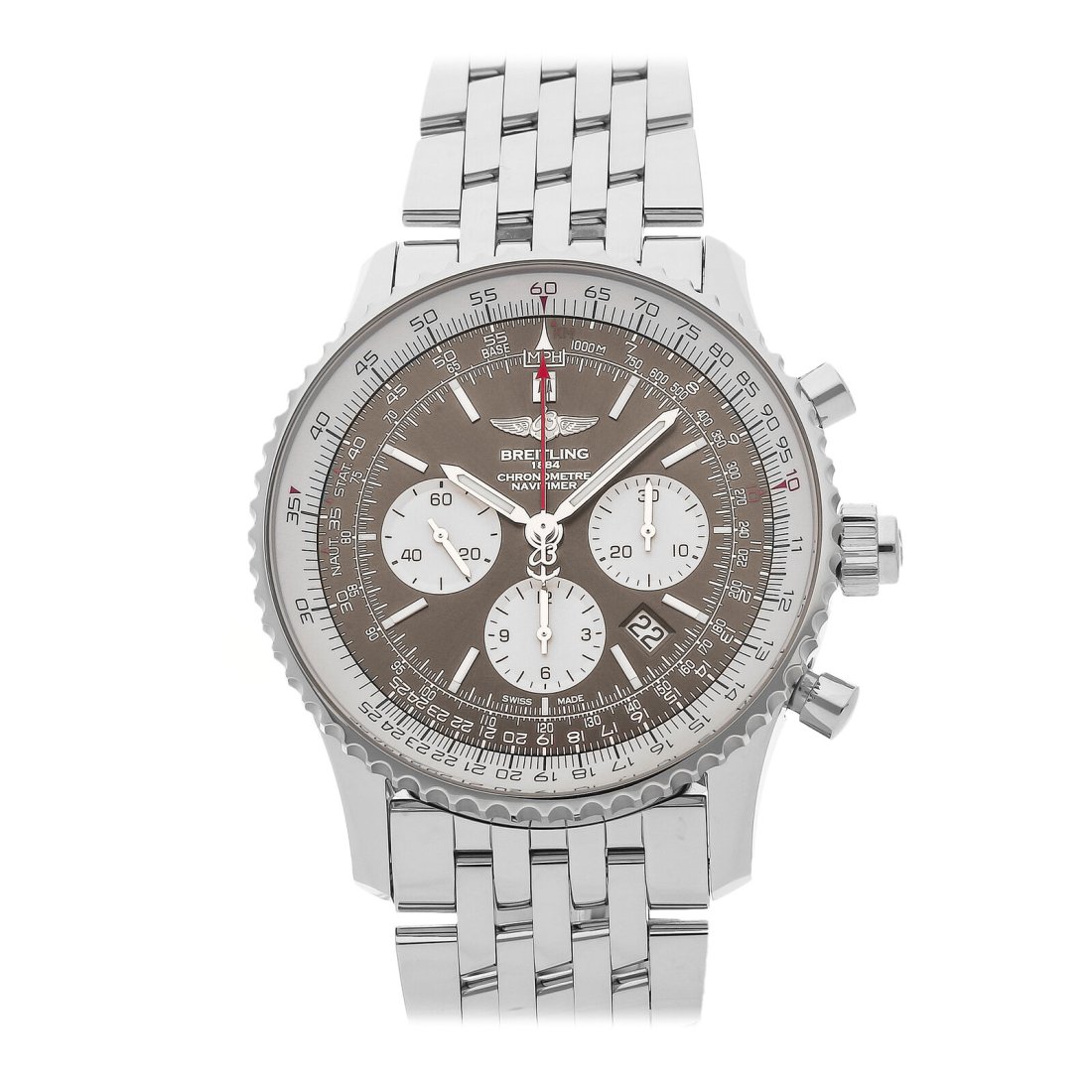 Breitling Navitimer 1 B03 Chrono Rattrapante Auto Steel Mens Watch AB031021/Q615 (1 of 5)