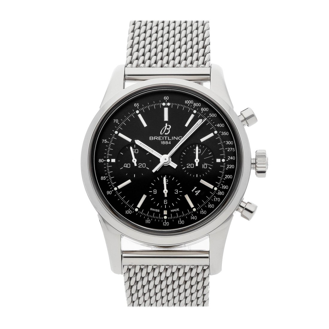 Breitling Transocean Chronograph Auto 43mm Steel Mens Watch Date AB015212/BA99 (1 of 6)