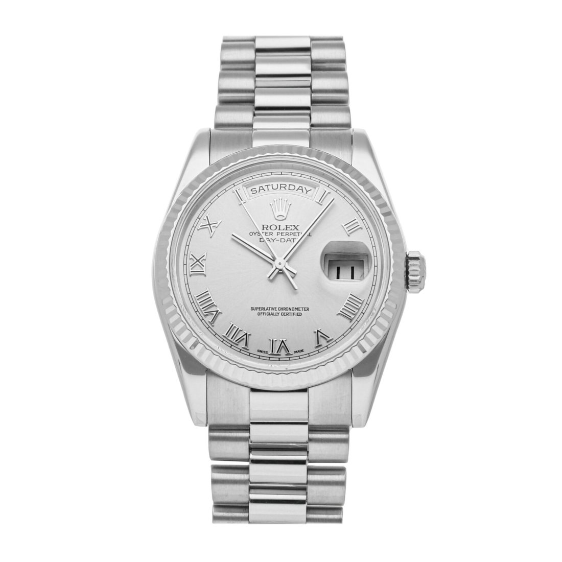 Rolex Day-Date Automatic 36mm White Gold Mens President Watch 118239 (1 of 4)