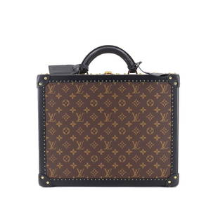 LOUIS VUITTON Monogram Reverse Cotteville 40 Trunk Case Brown M20085: Condition:Pre-owned Brand:LOUIS VUITTON Style:Trunk Case Exterior Material:Monogram Canvas , Monogram Reverse Canvas Exterior Color:Monogram , Monogram Reverse Department:Men , Women Size W:15.94 inch