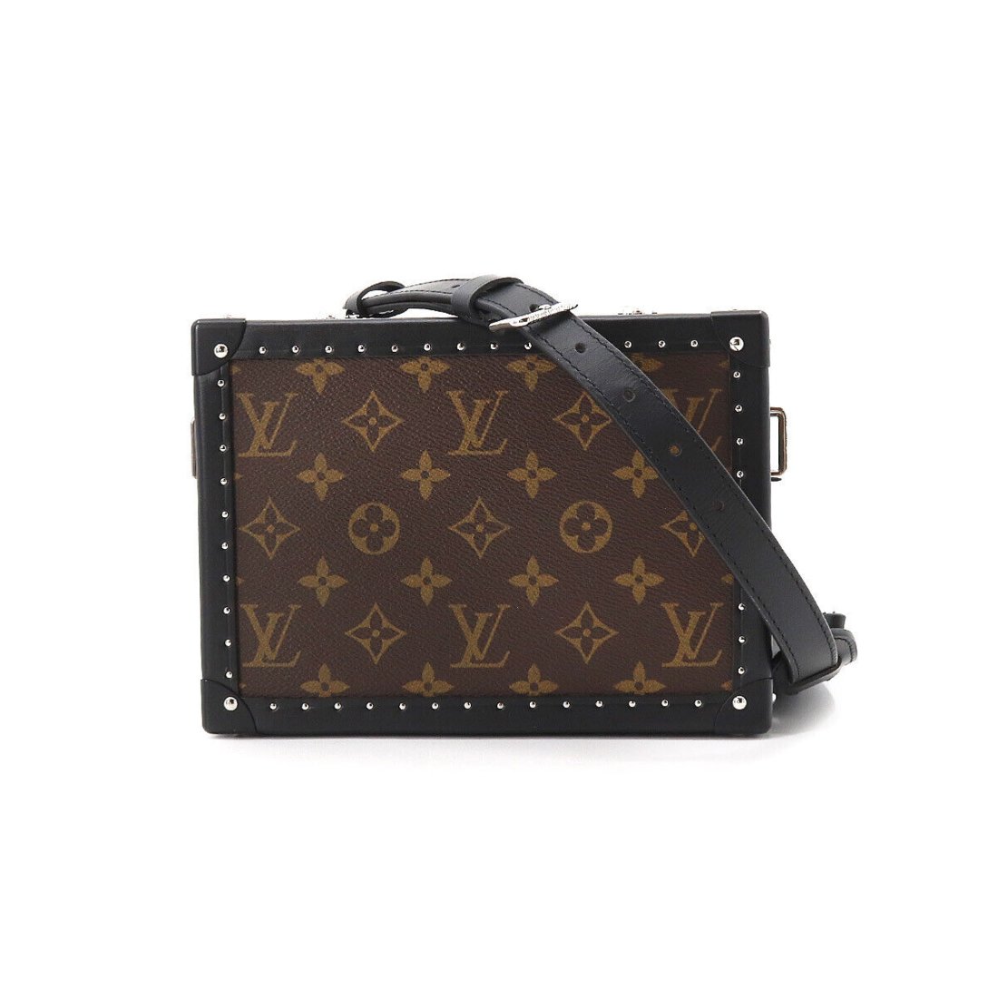 LOUIS VUITTON Monogram Macassar Clutch Box Shoulder Bag M20252 (1 of 9)