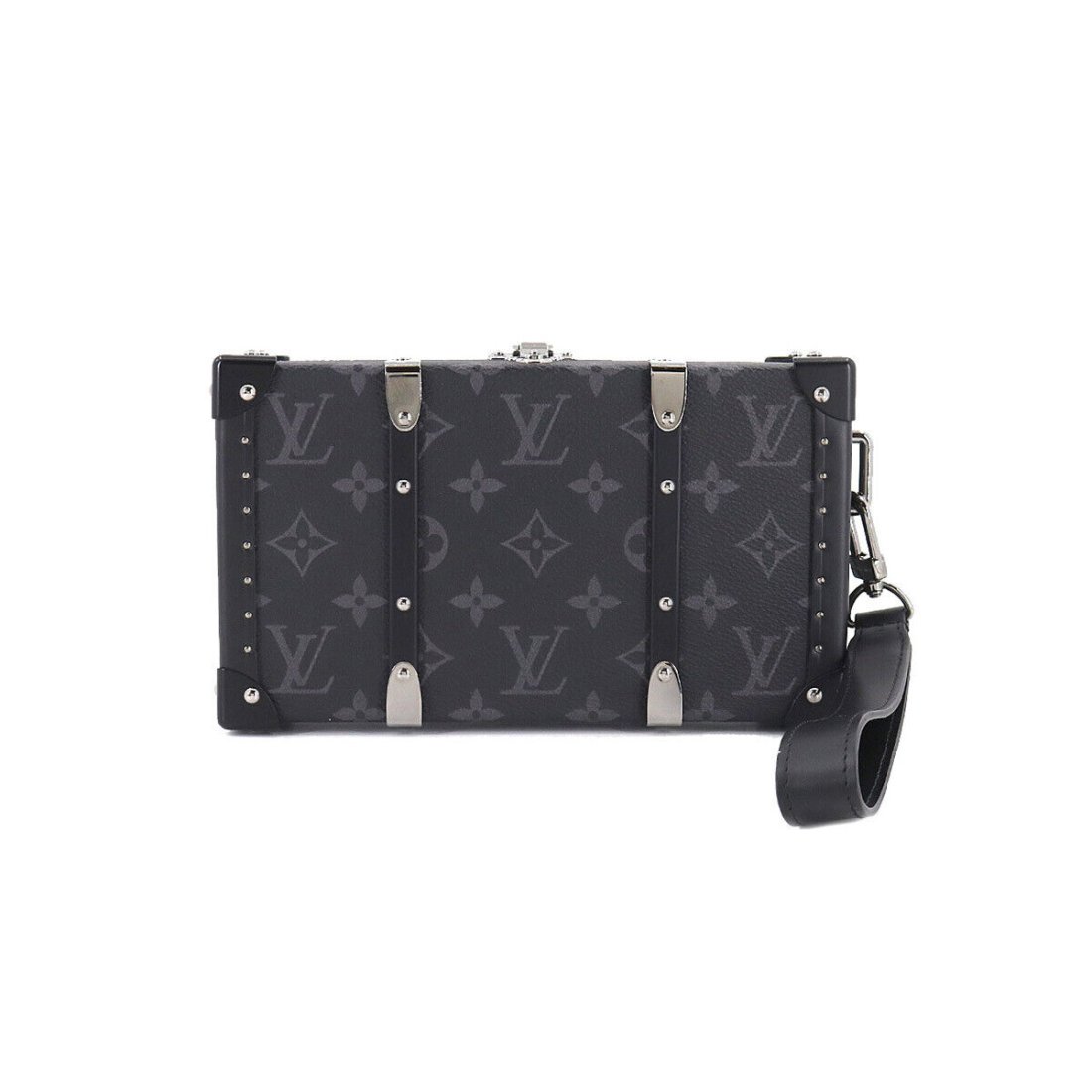 LOUIS VUITTON Monogram Eclipse Wallet Trunk Clutch Bag Leather M20249 (1 of 9)