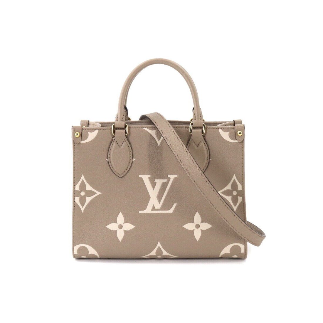 LOUIS VUITTON Bicolor Monogram Empreinte Onthego PM Tote Bag M45779 (1 of 9)