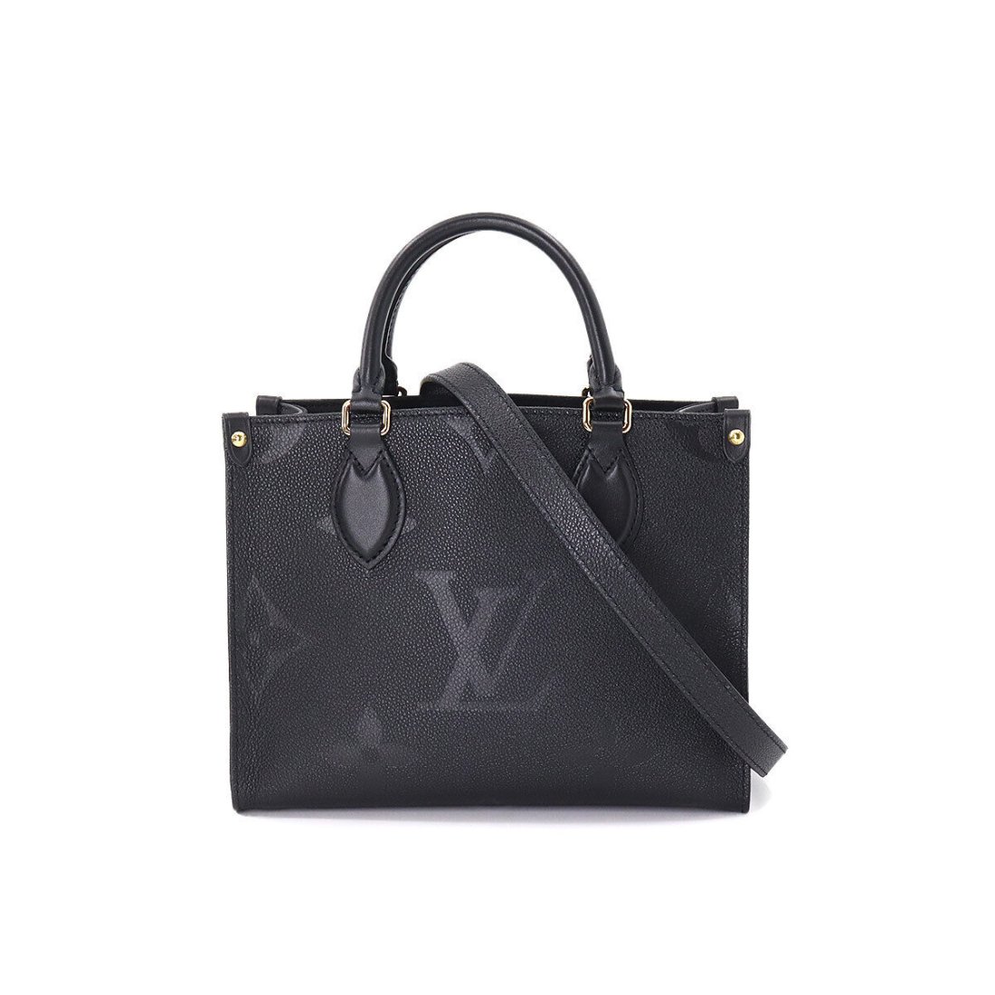 LOUIS VUITTON Monogram Empreinte Onthego PM Tote Shoulder Bag M45653 (1 of 9)