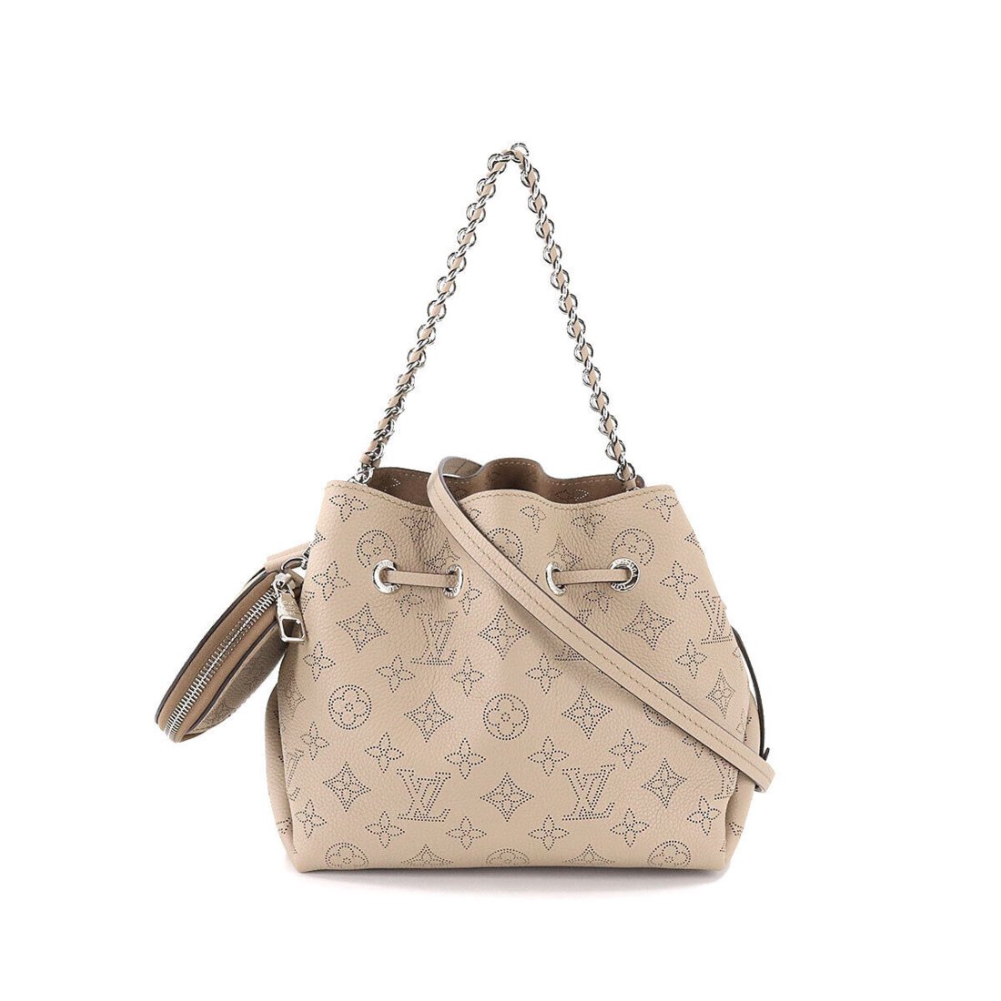 LOUIS VUITTON Mahina Bella 2way Hand Shoulder Bag Leather Galet M57201 (1 of 9)