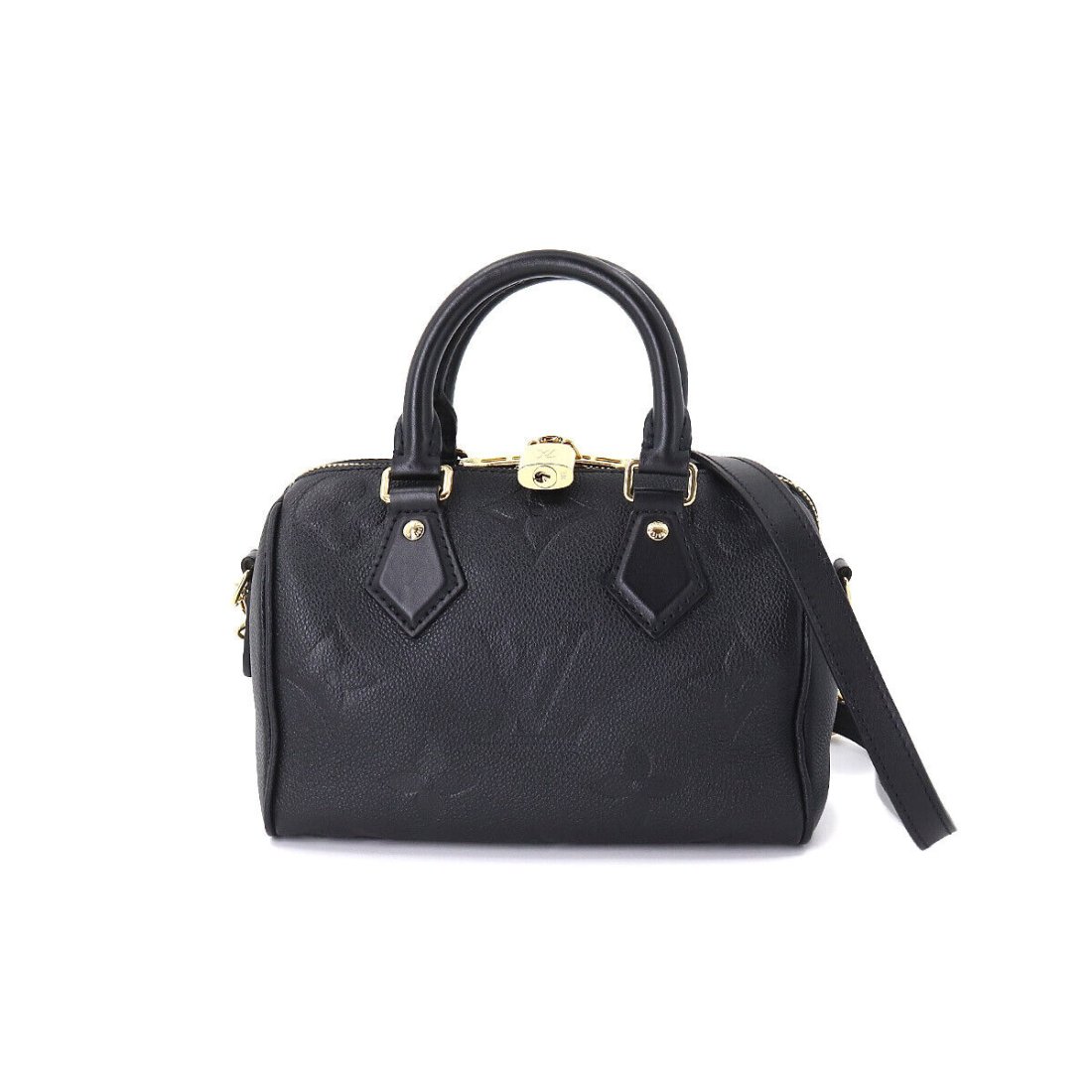 LOUIS VUITTON Empreinte Speedy Bandouliere 20 2way Bag Noir M58953 (1 of 10)