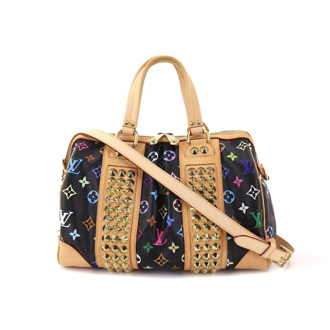 LOUIS VUITTON Monogram Multi Color Courtney MM Hand Shoulder Bag M45642 (1 of 10)
