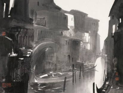 Chen Hui: Chen Hui Title: Canals of Venice Measurements: 65.5×86cm