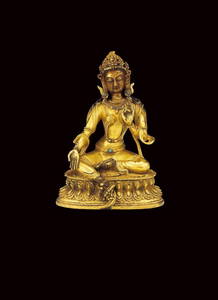 149: Green Tara Period: 18th Century Quality: Gilt
