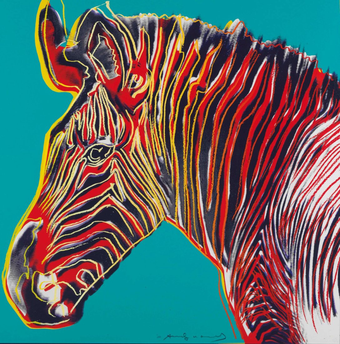 ANDY WARHOL - "GREVY'S ZEBRA" - Screenprint on Lenox Museum Board (1 of 1)