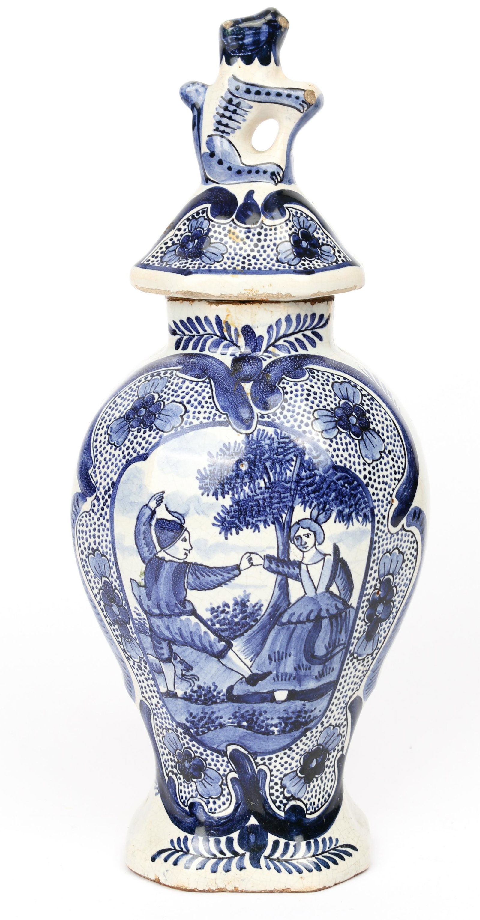 18th Century De Porceleyne Bijl Delft Jar (1 of 6)