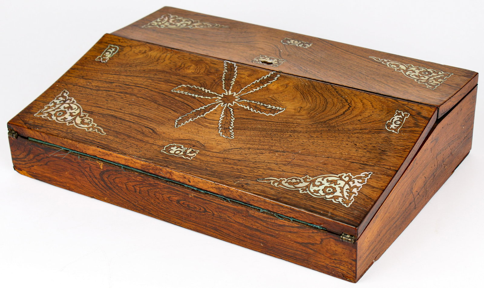19th Century English Inlaid Rosewood Lap Desk (1 of 6)