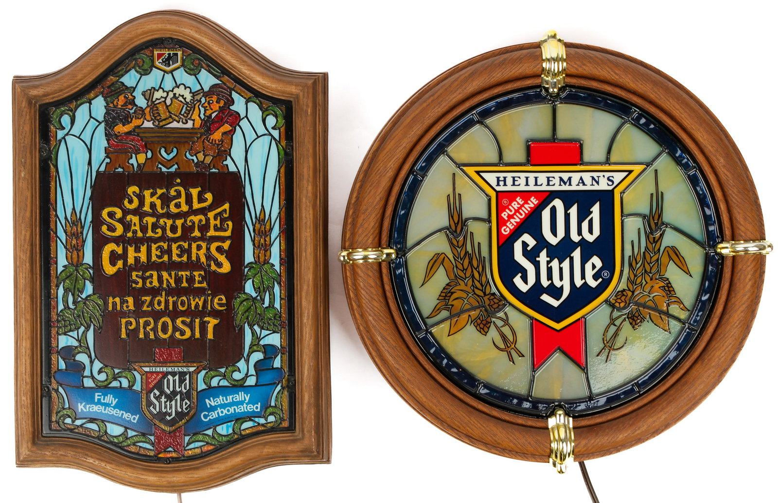 Two Heileman's Old Style Bar Lights (1 of 6)
