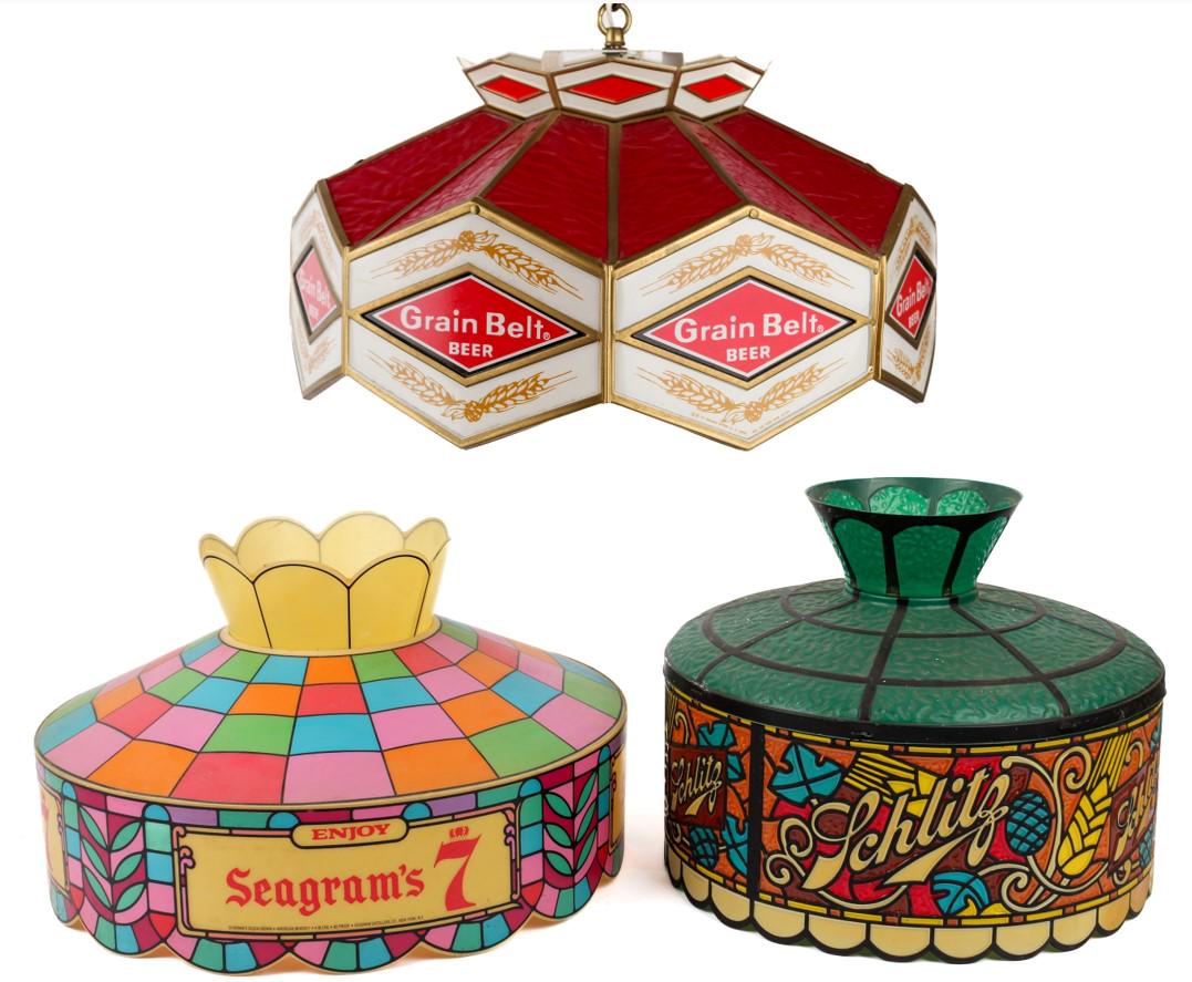 Grain Belt Beer Hanging Light and Two Shades (1 of 5)