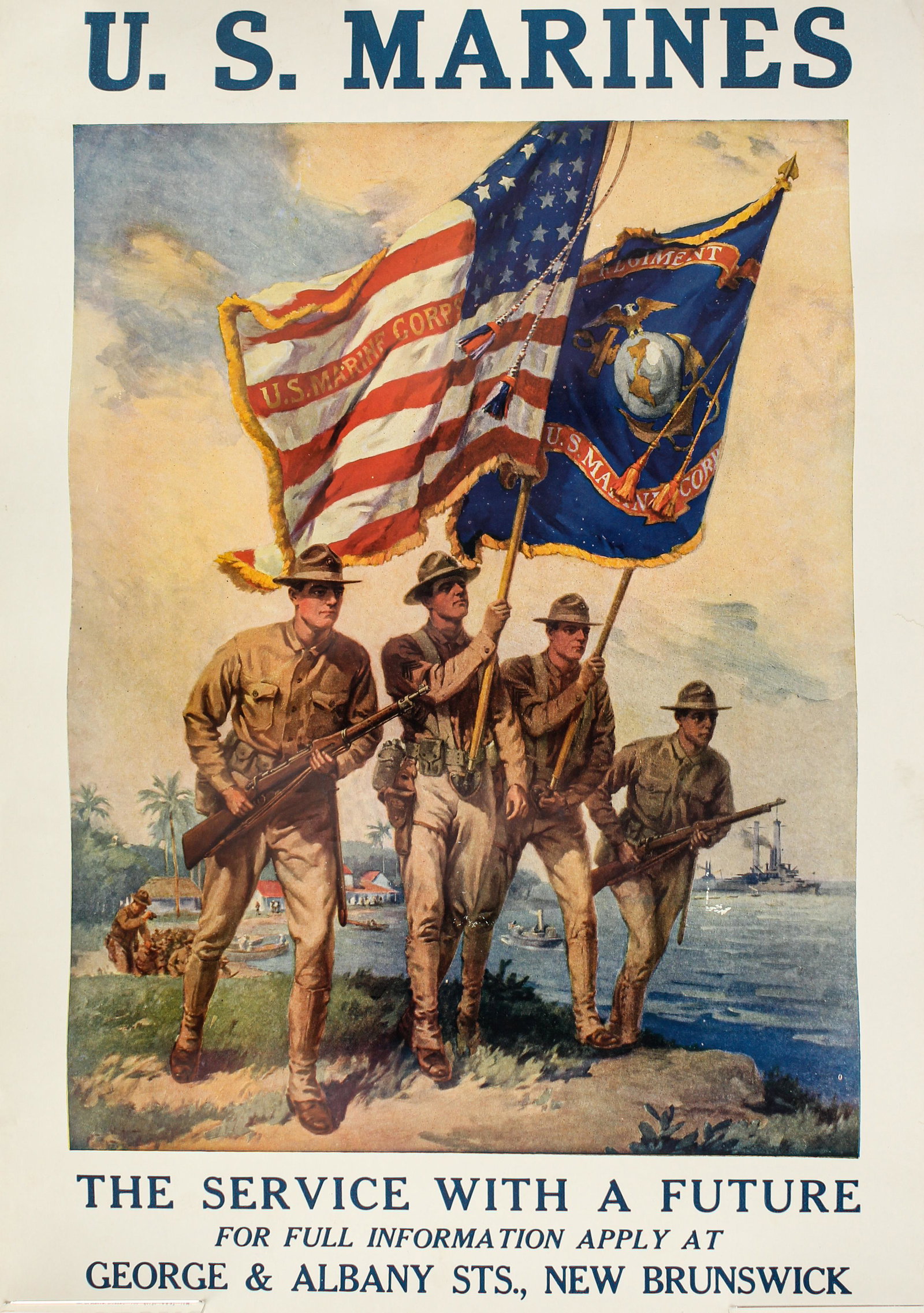 U.S. Marines Recruiting Poster, WWI (1 of 3)