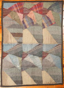 Italian Modern Missoni Style Rug: Type: Rug Materials: Wool, mohair Markings & Inscriptions: Labeled Date: Ca. 1980 Maker: Italian Description: An Italian Missoni style rug with a modern abstract geometric design. Dimensions: 42" x