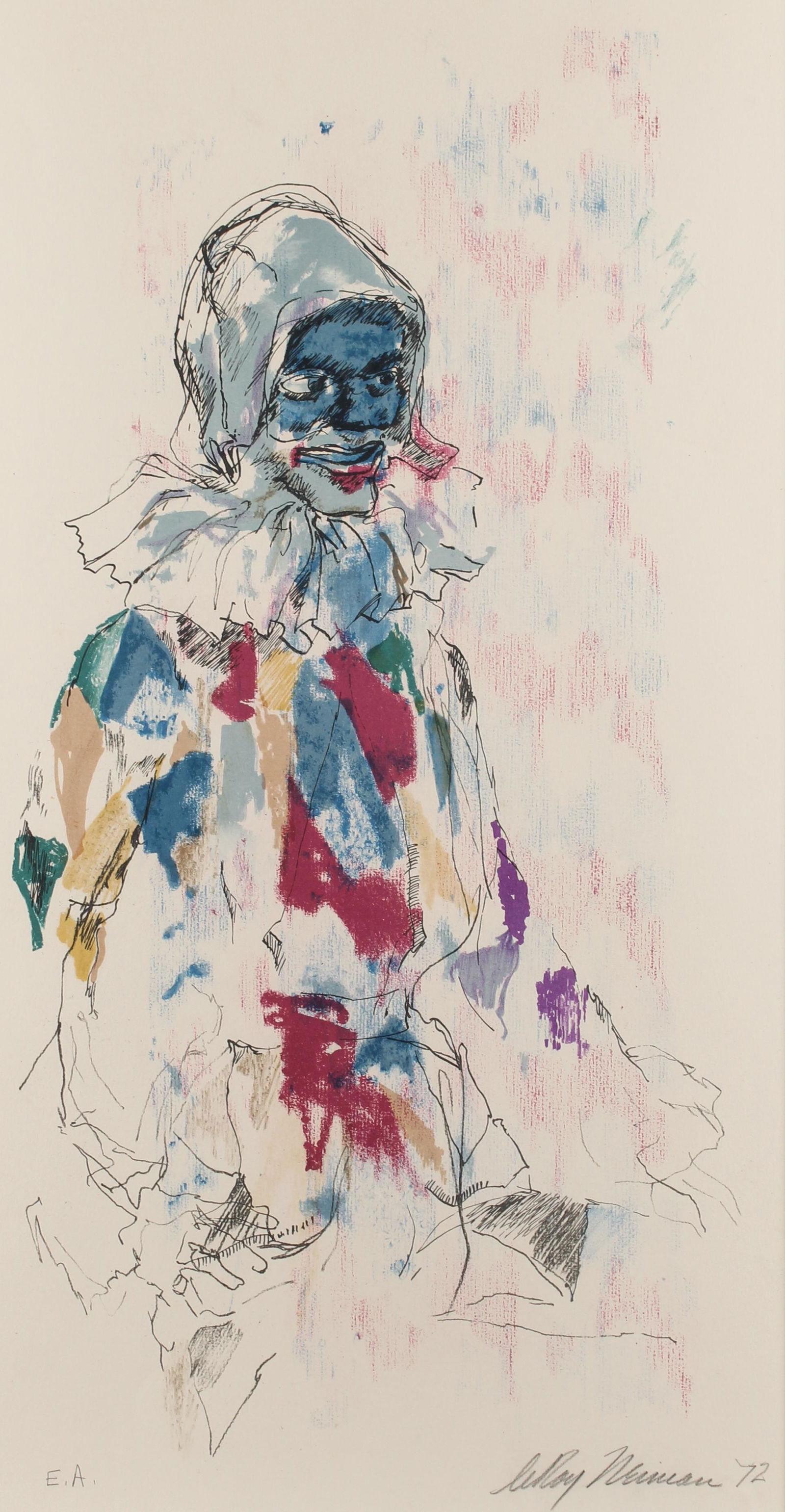 Leroy Neiman (American, 1921-2012) Clown (1 of 5)