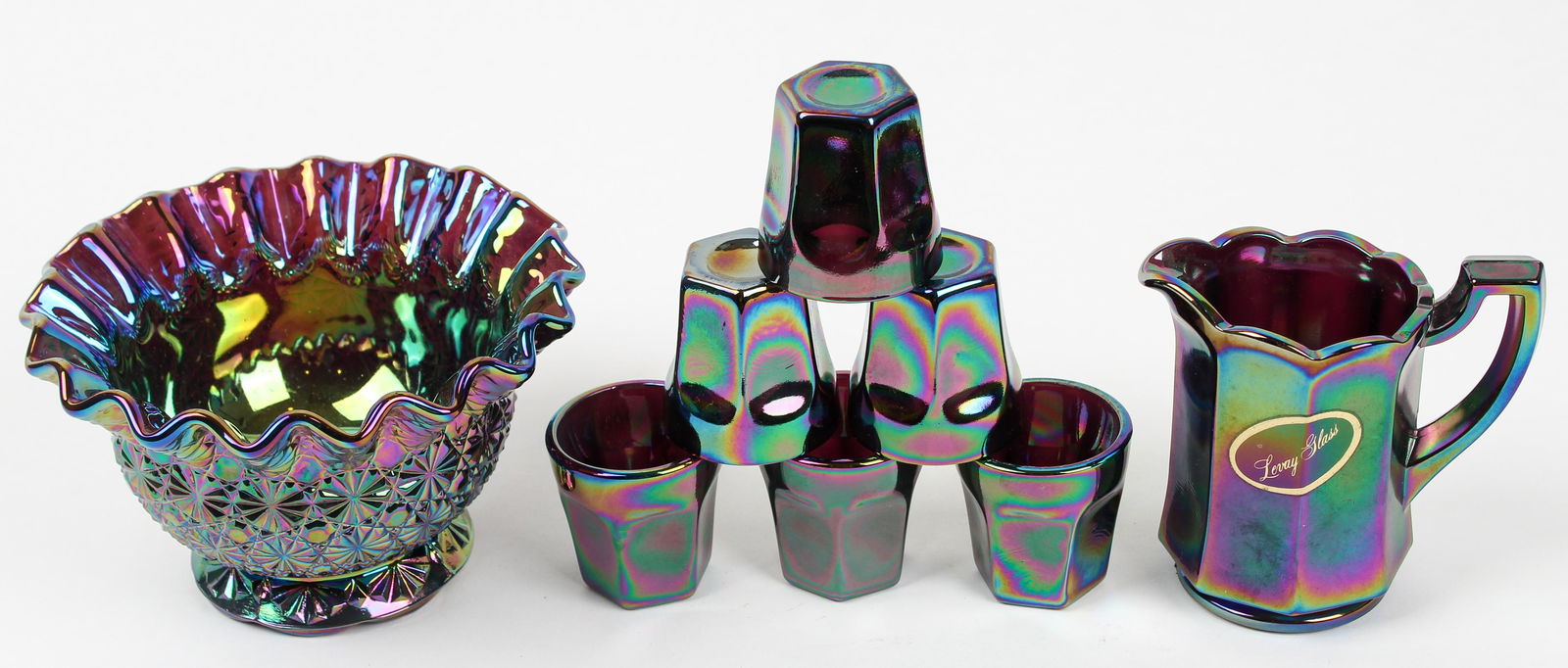 Carnival Glass, Levay, L.E. Smith (1 of 6)