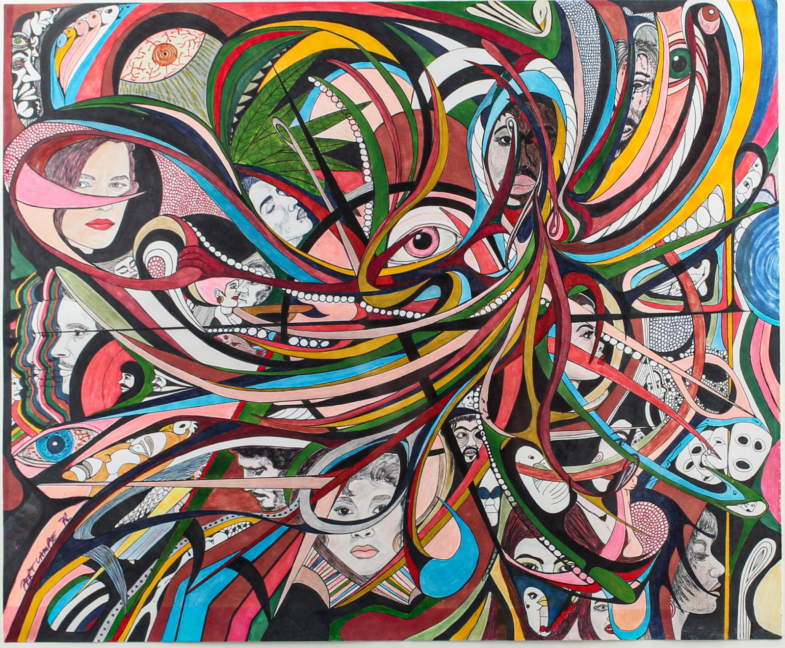 Bert Lambe (Bermuda, 20th C.) Mixed Media (1 of 4)