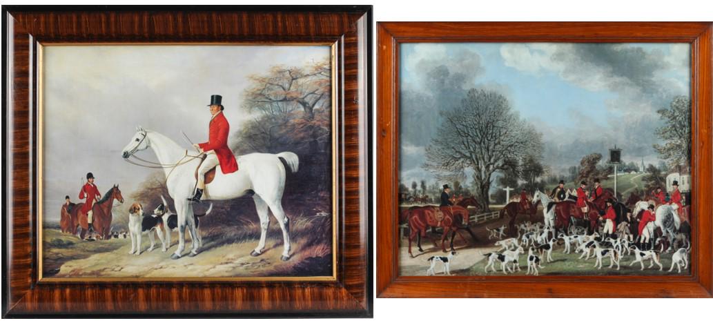 After Barraud and Pollard, Two English Hunt Scene Prints (1 of 7)