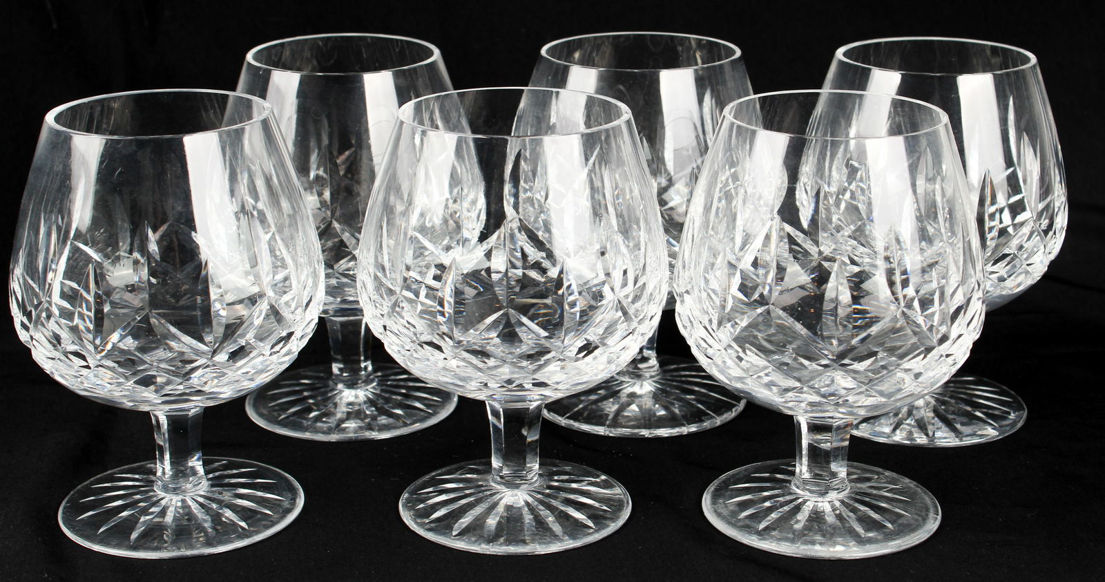 Waterford, Six Brandy Snifters, Lismore (1 of 2)