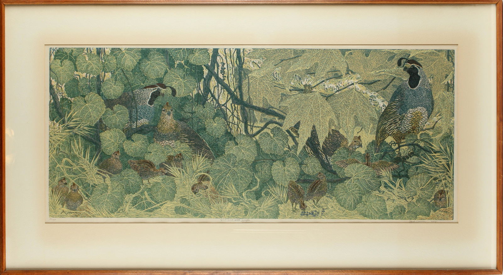 Janet Turner (American, 1914-1988) Quail Amid Wild Grapes (1 of 6)