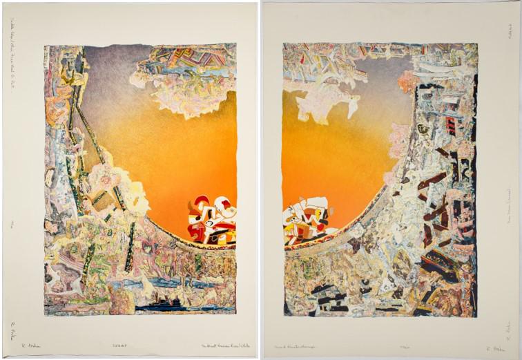 Roland Poska (American, 1938-2017) Two Lithographs (1 of 3)