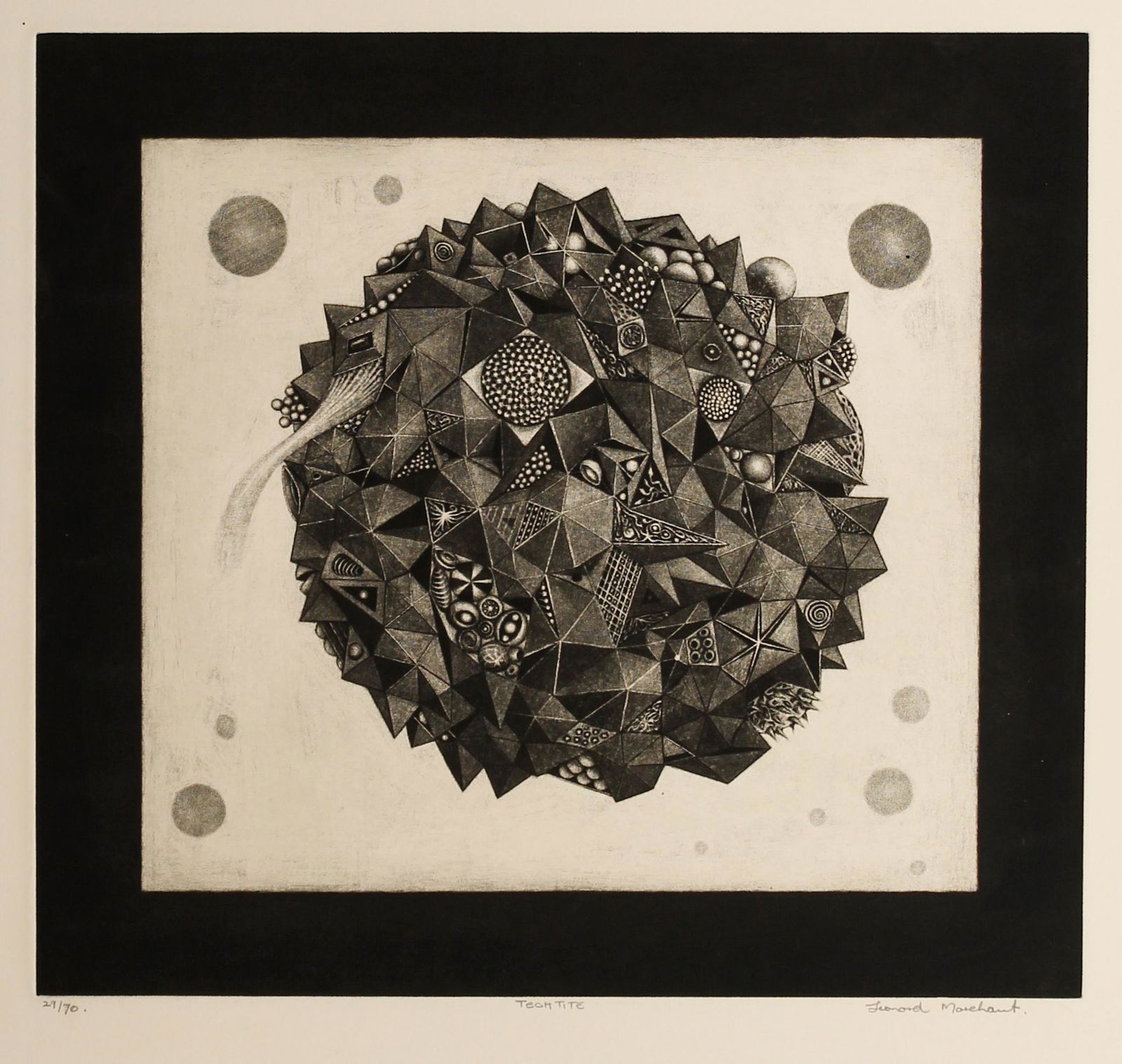 Leonard Marchant (South African, 1929-2000) Techtite (1 of 3)