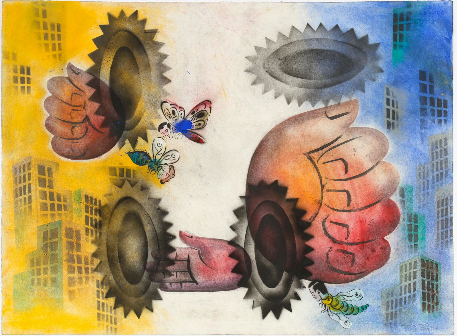 Mason Rader (American, B. 1961) Tin Can Hands (1 of 4)