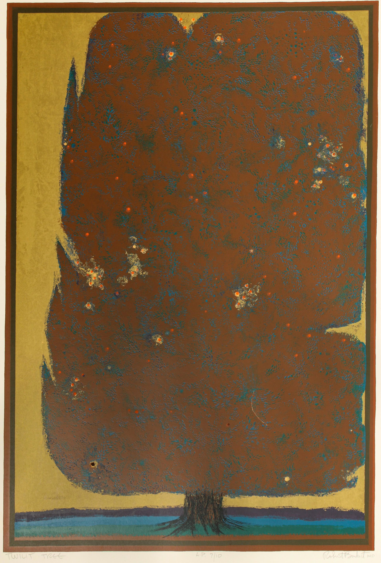 Robert Burkert (American, B. 1930) Twilit Tree (1 of 5)