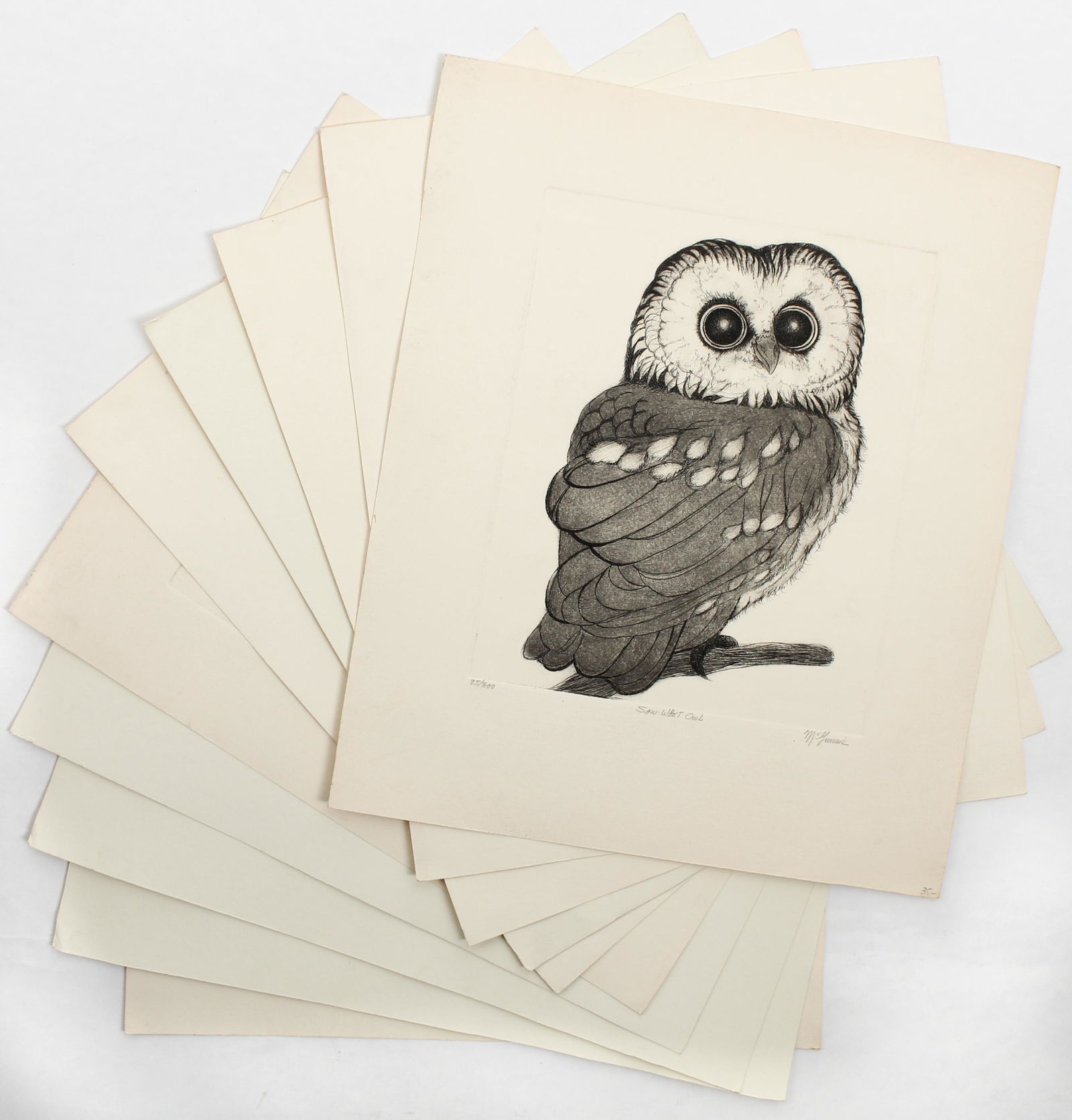 Christine McGinnis (American, 1937-2019) 9 Etchings (1 of 3)