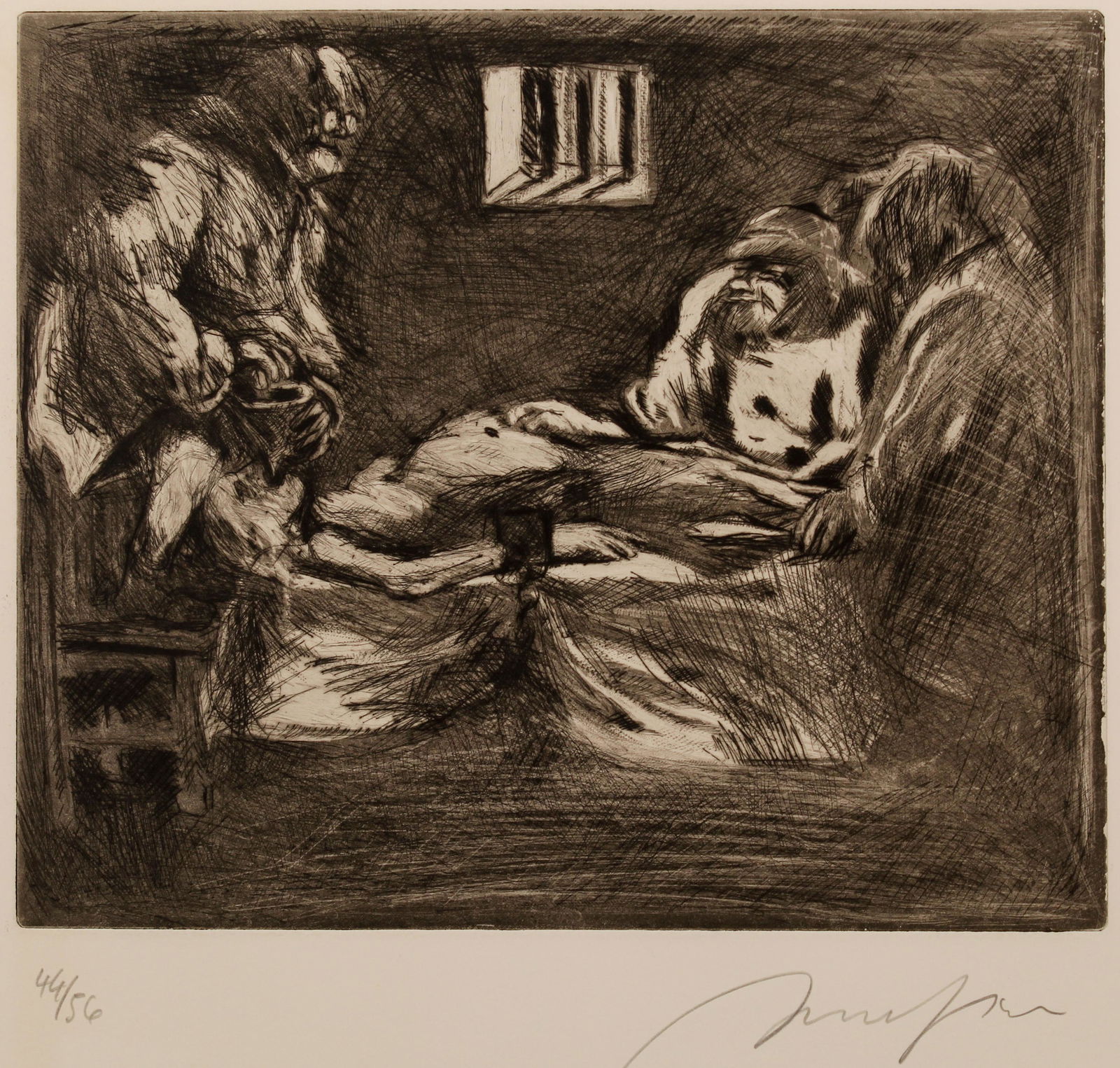 Alfred Hrdlicka (Austrian, 1928-2009) Mezzotint (1 of 2)