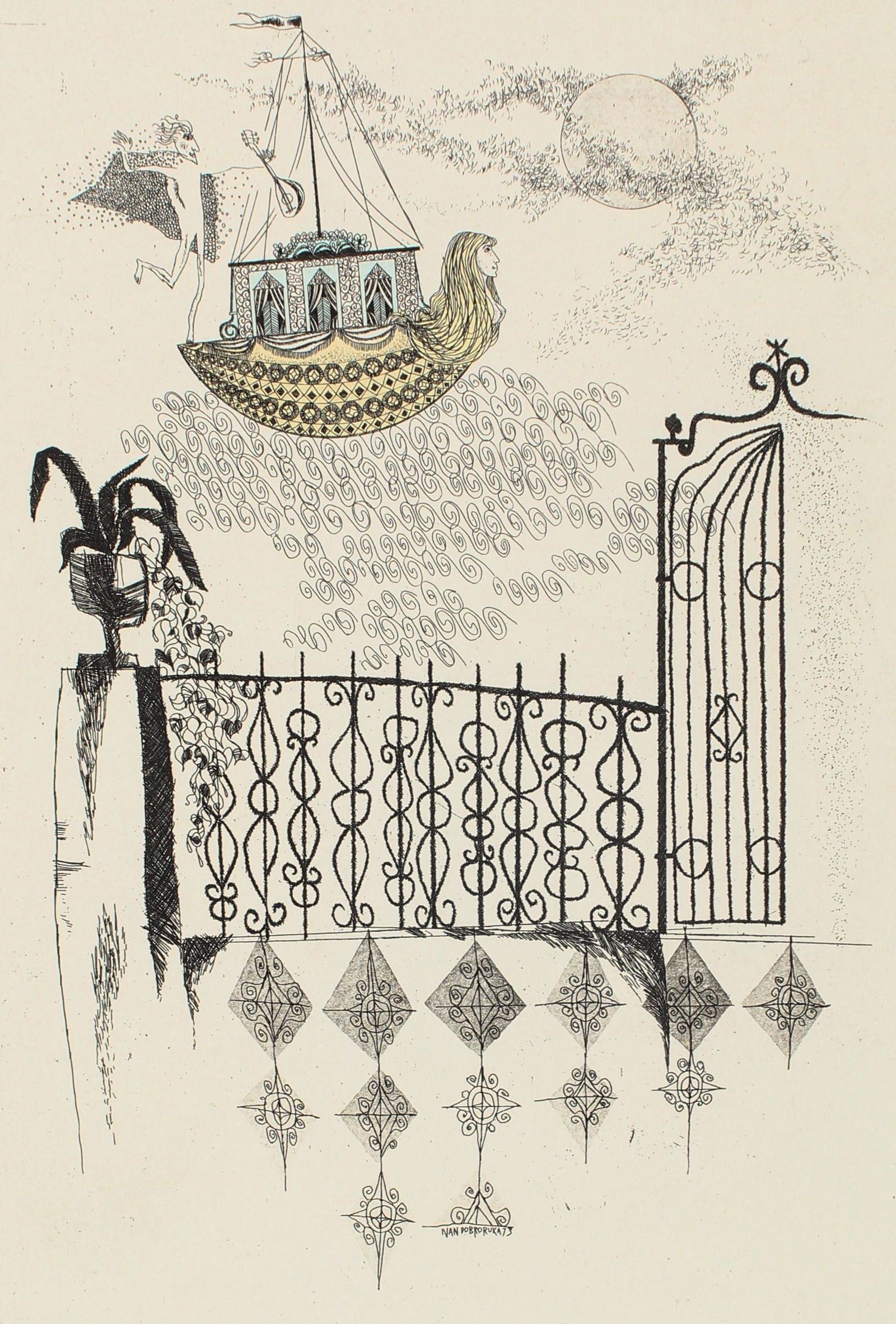 Ivan Dobroruka (Czech, 1934-2001) Etching (1 of 6)