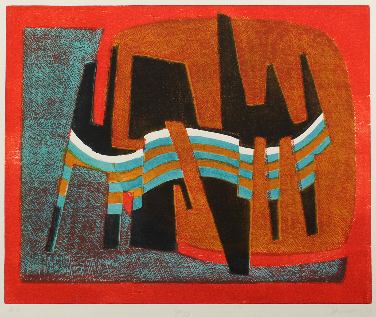 Lucile Driskell (American, 1924-2017) Jazz (1 of 5)