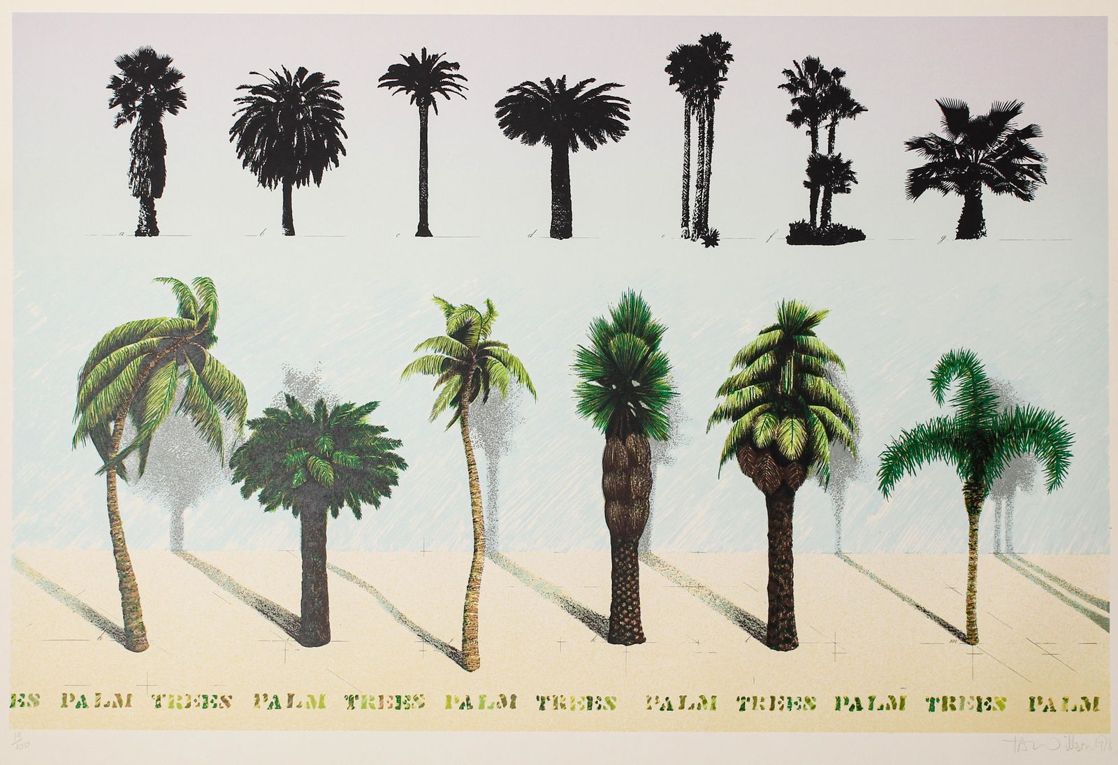 Terry Willson (British, B. 1948) Palm Trees (1 of 4)