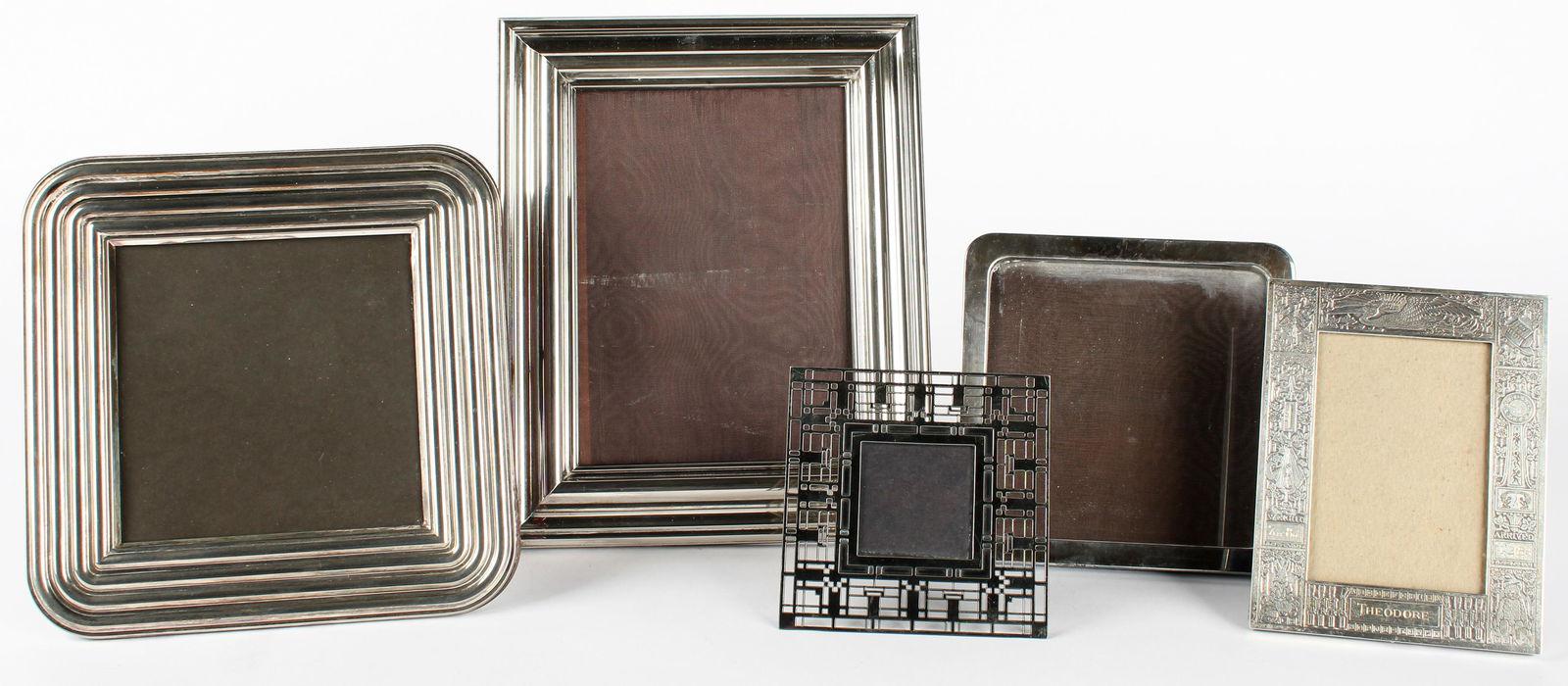 Five Mid to Late 20th Century Picture Frames. Cartier, F.L. Wright, Christian Dior (1 of 6)