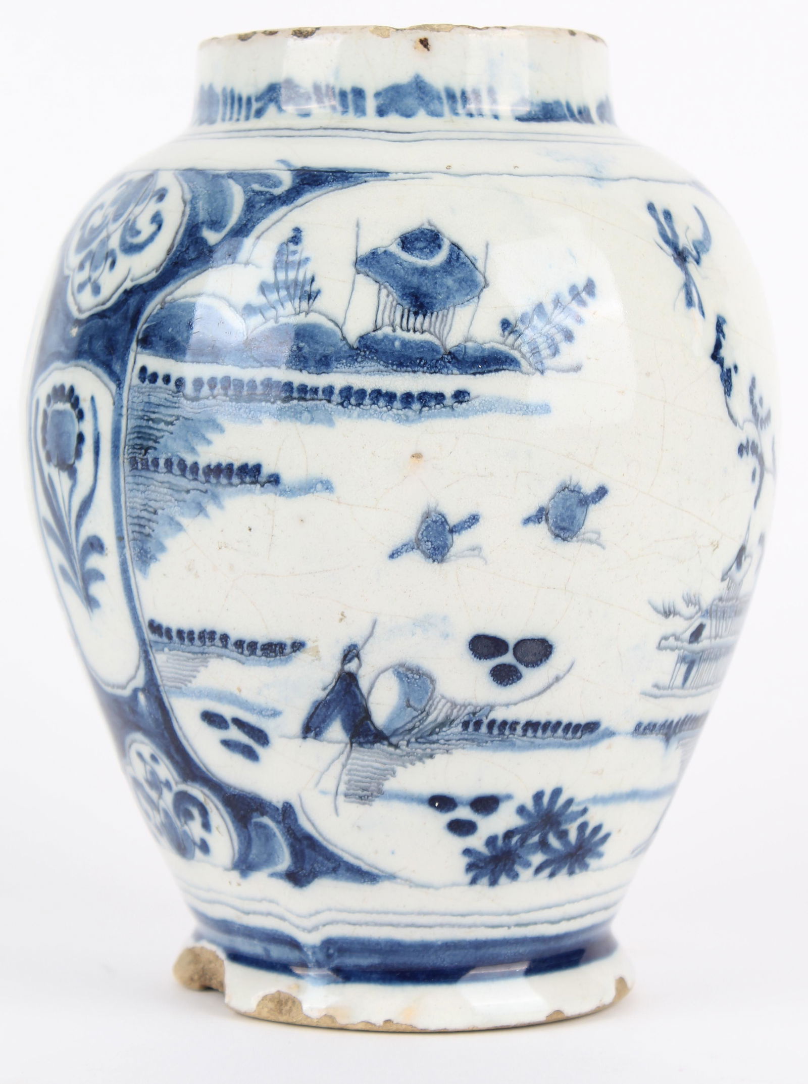 18th Century Delft Chinese Style Jar (1 of 9)