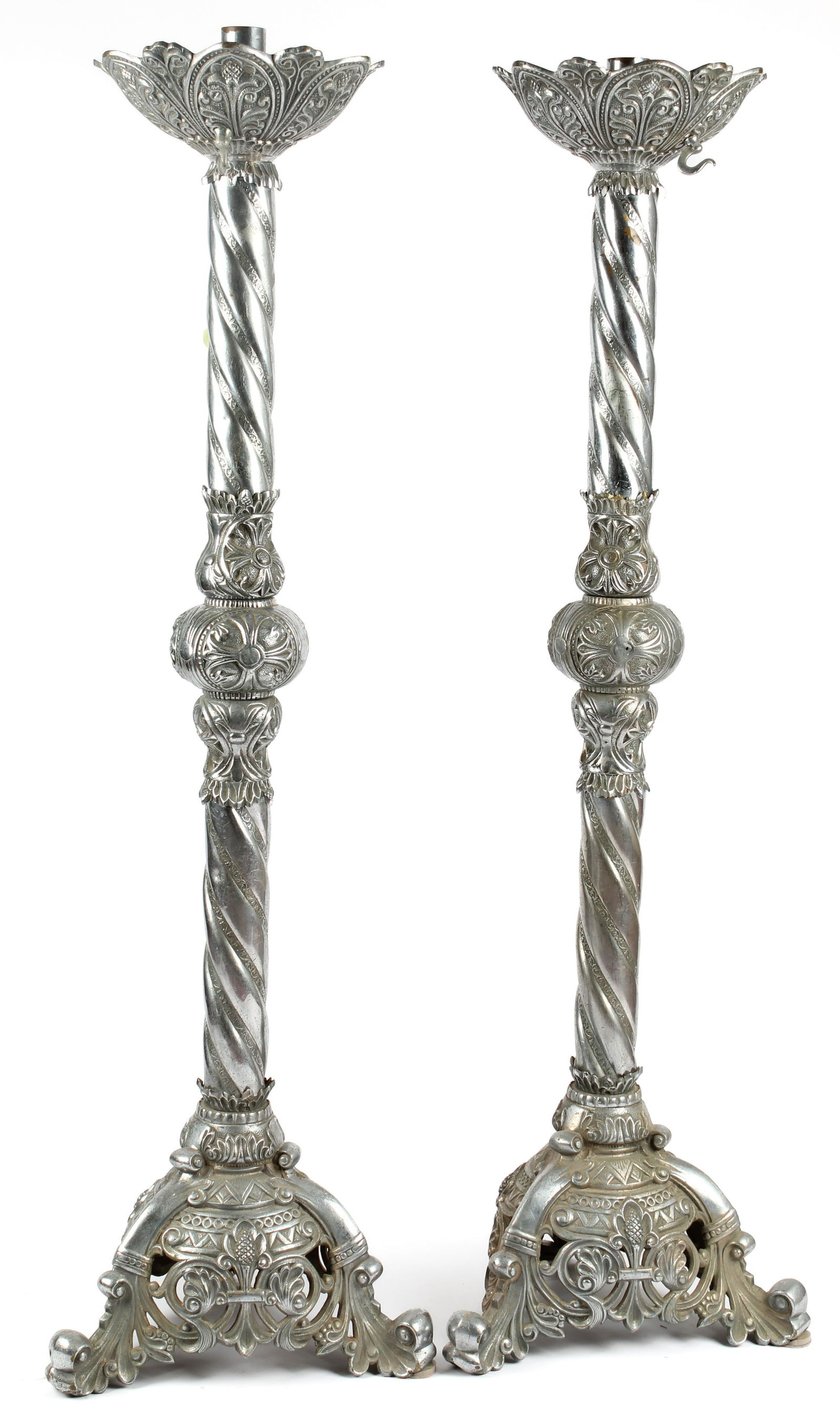 Two Large Floor Altar Candle Holders (1 of 6)