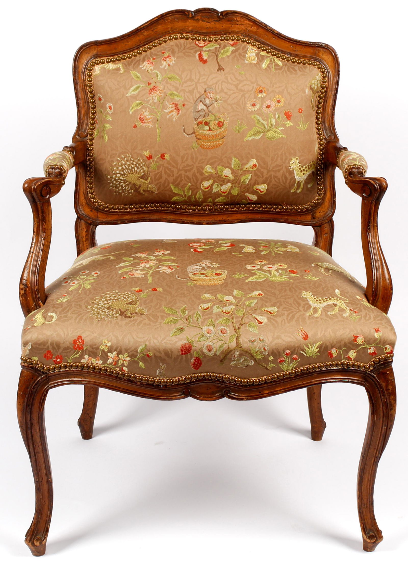 Louis XV Style Fauteuil en Cabriolet (1 of 5)
